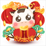 卡通牛