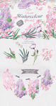 鲜花背景贺卡背景图