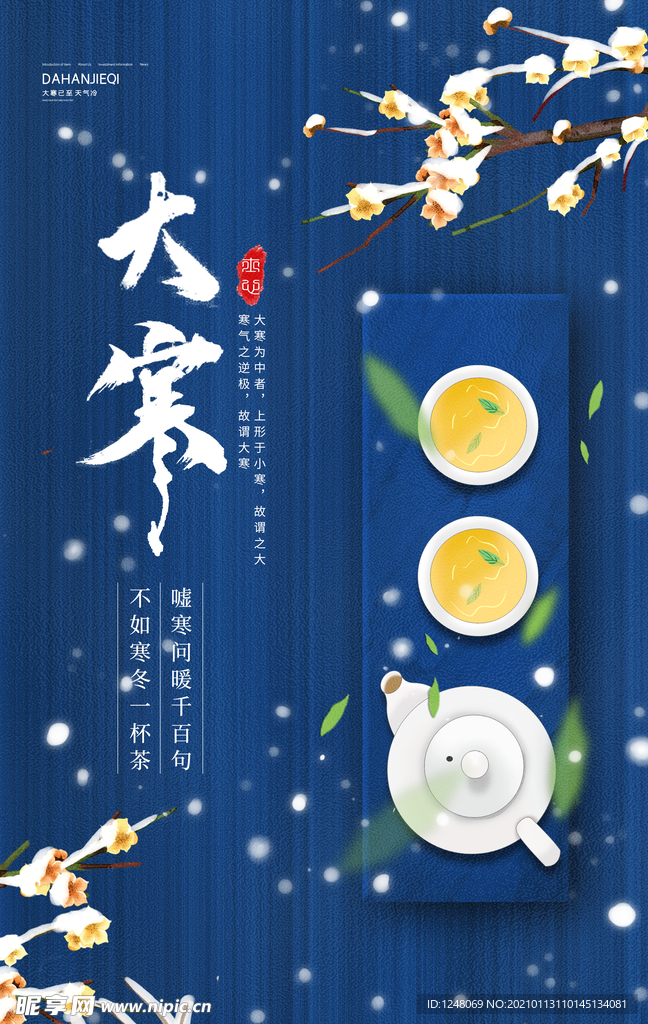 24节气大寒海报