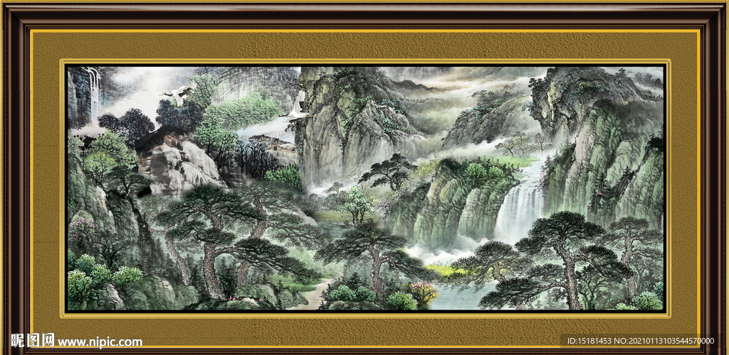 中堂山水画