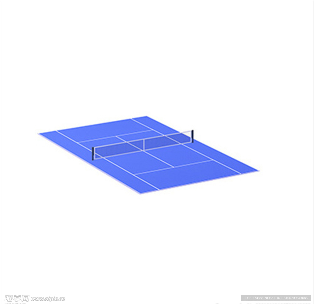 C4D模型网球场排球场
