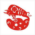 剪纸牛