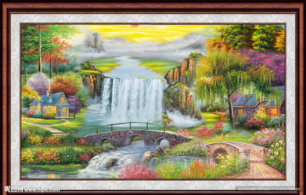 山水油画