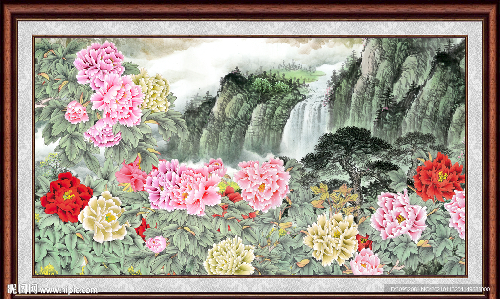 国画牡丹