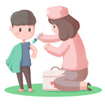 小孩接种疫苗