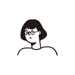 带眼镜女孩