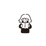 卡通读书女孩