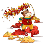贺岁迎春元素