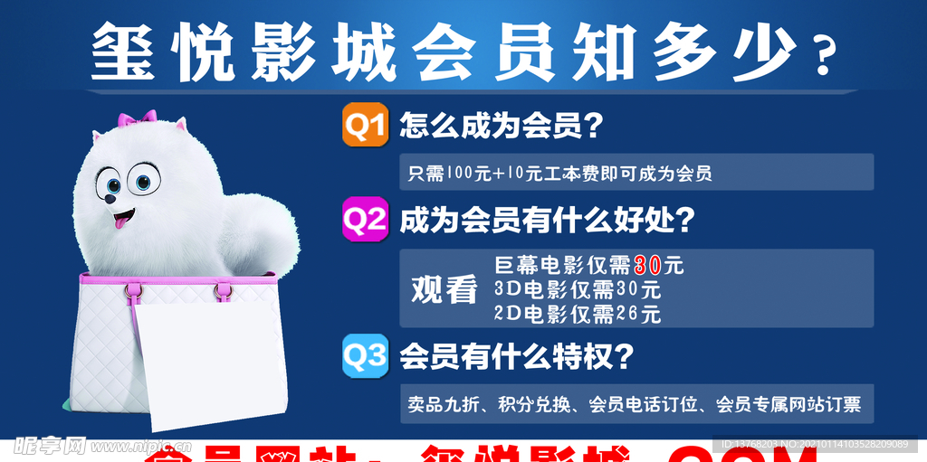 会员宣传贴纸