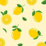 柠檬插画背景
