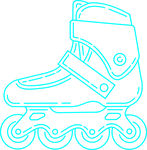 滑冰鞋矢量