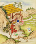 工笔山水人物