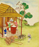 工笔山水人物