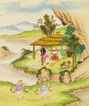 工笔山水人物