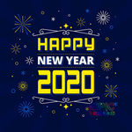 新年快乐矢量图