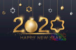 新年快乐矢量图