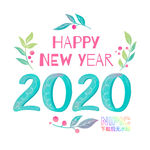 新年快乐矢量图
