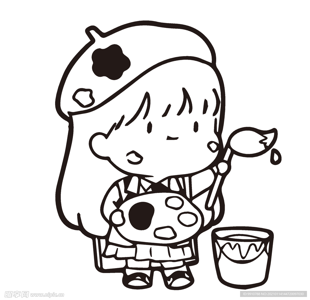 卡通女孩