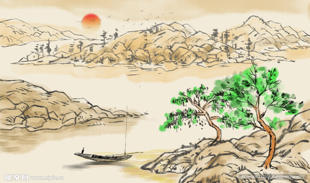 山水画