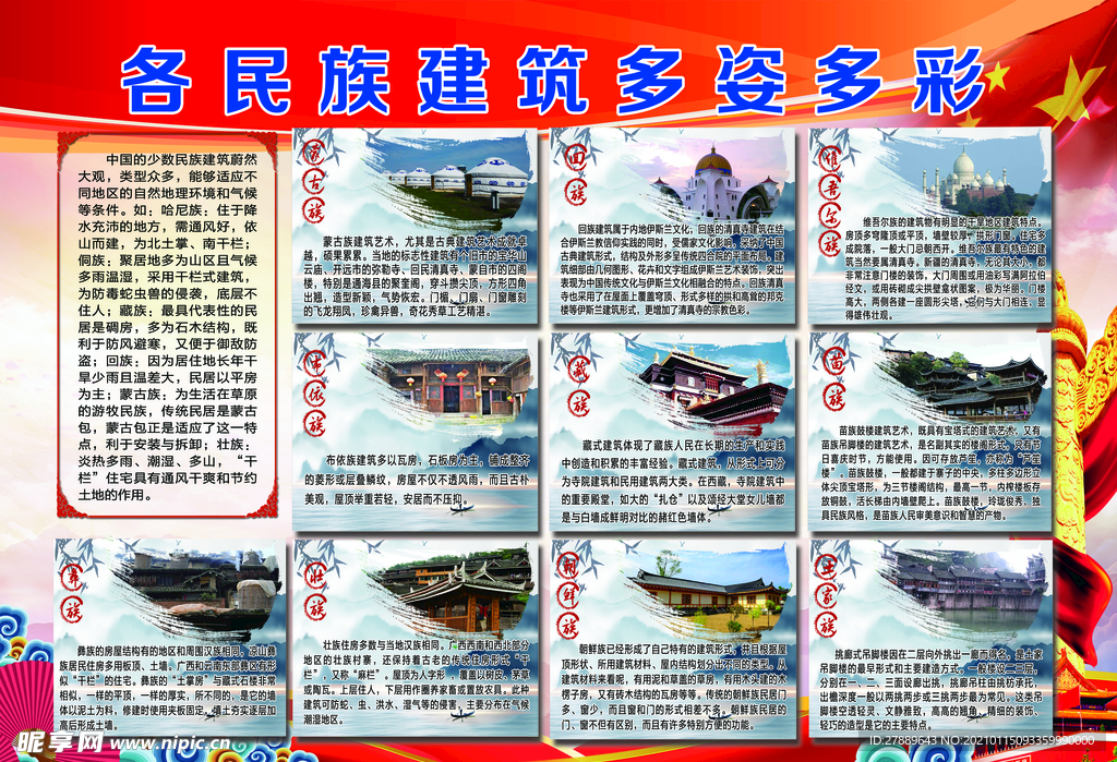 各民族建筑多姿多彩