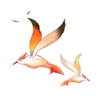 飞鸟卡通元素