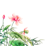中国风植物元素