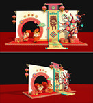 2021牛年春节新年商超美陈
