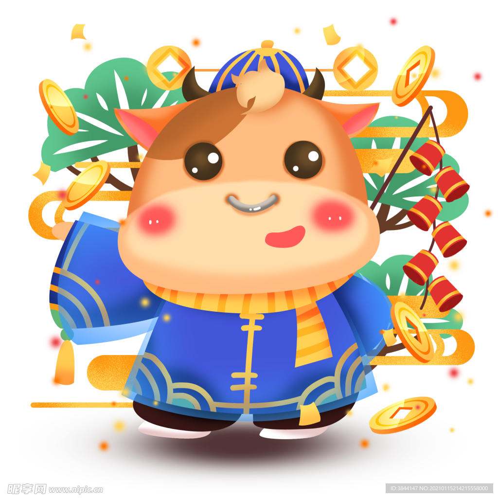 牛卡通形象 (68)