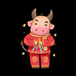 牛卡通形象 (123)