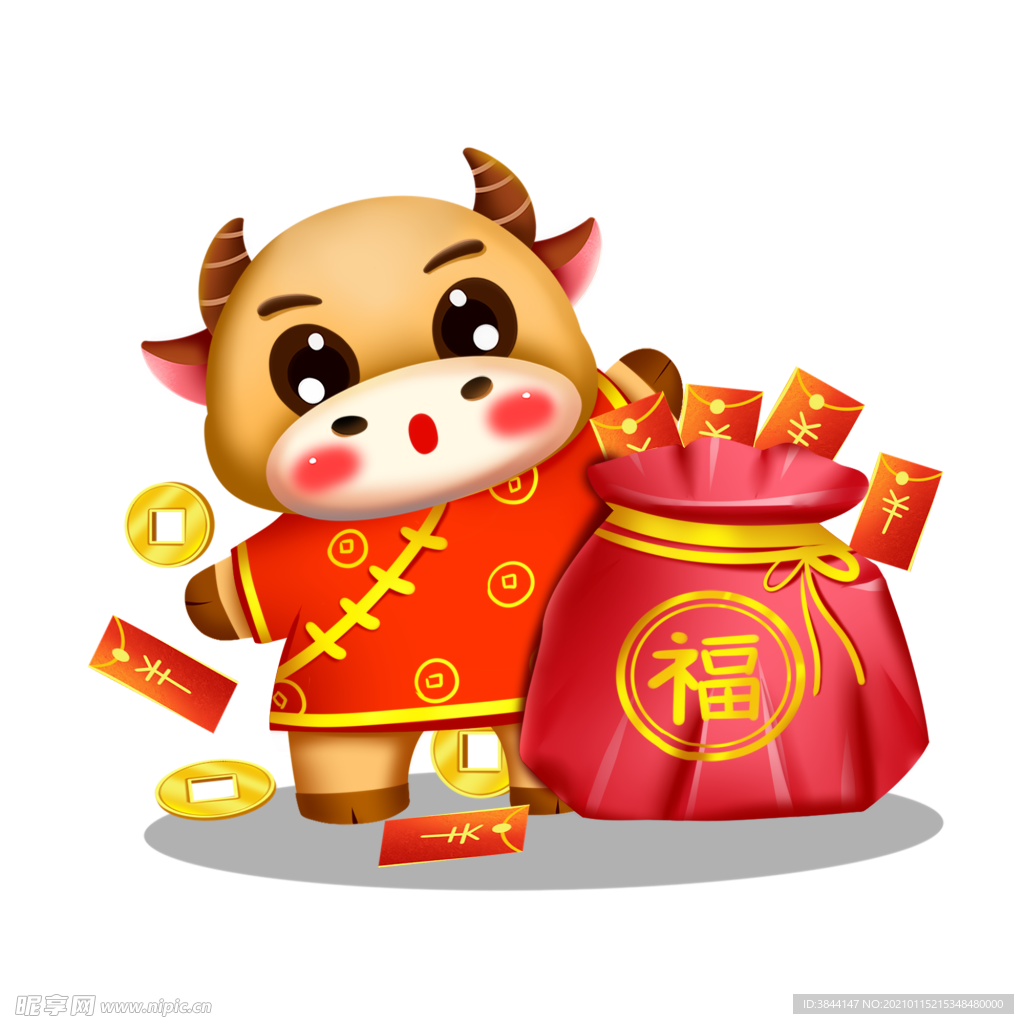 牛卡通形象 (222)