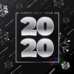 新年快乐矢量图