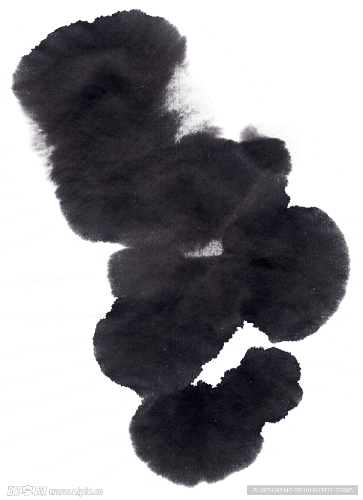 黑色水墨墨迹