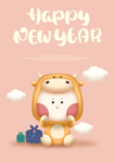 立体卡通牛形象