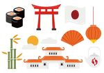 日本文化图案剪影图片