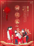 新年习俗海报大年初二回娘家