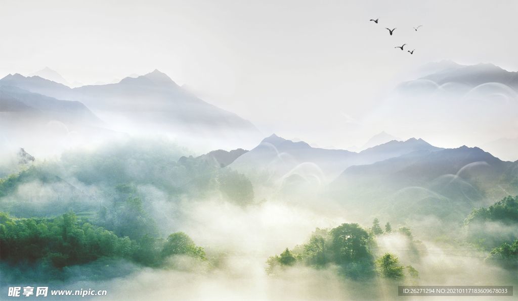 中国风山水