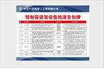 预支箱梁架设危险源警示牌