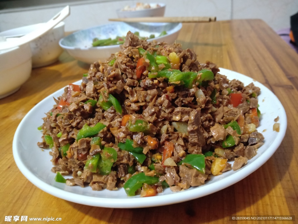 尖椒炒笋干