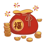 新年金币福袋插画