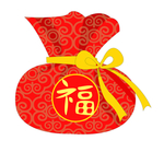 好看的新年福袋插画