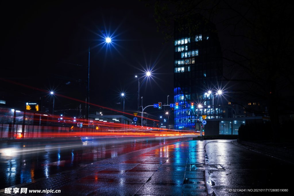 都市街道夜景