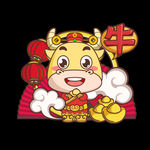 牛年卡通元素