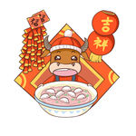 牛年卡通元素
