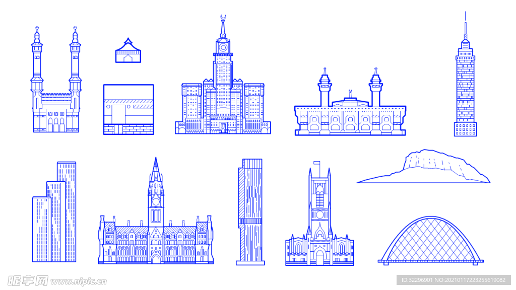 城市  地标 建筑素材