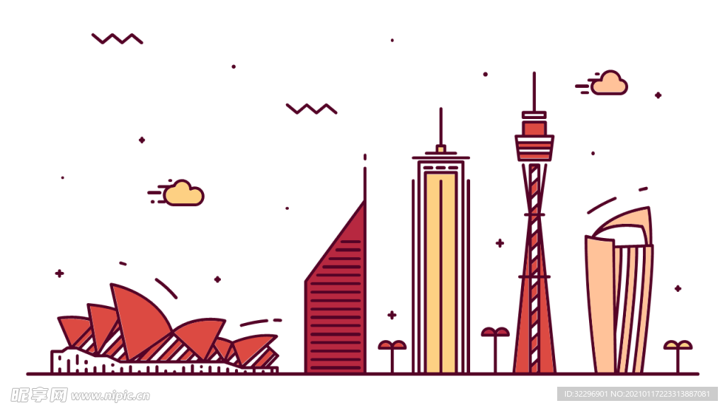 城市  地标 建筑素材