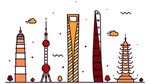城市  地标 建筑素材