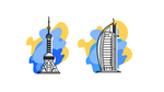 城市 地标 建筑素材