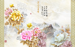 花朵背景墙