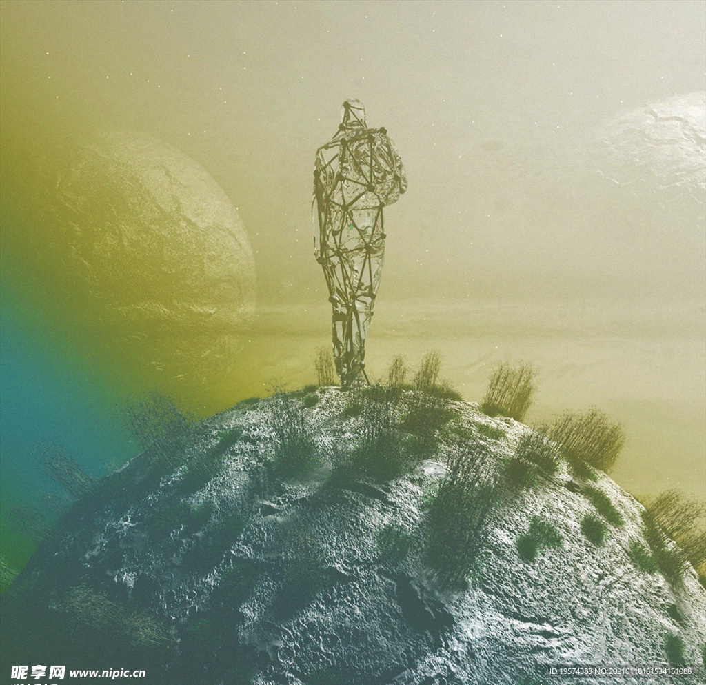 C4D模型外星球科幻场景