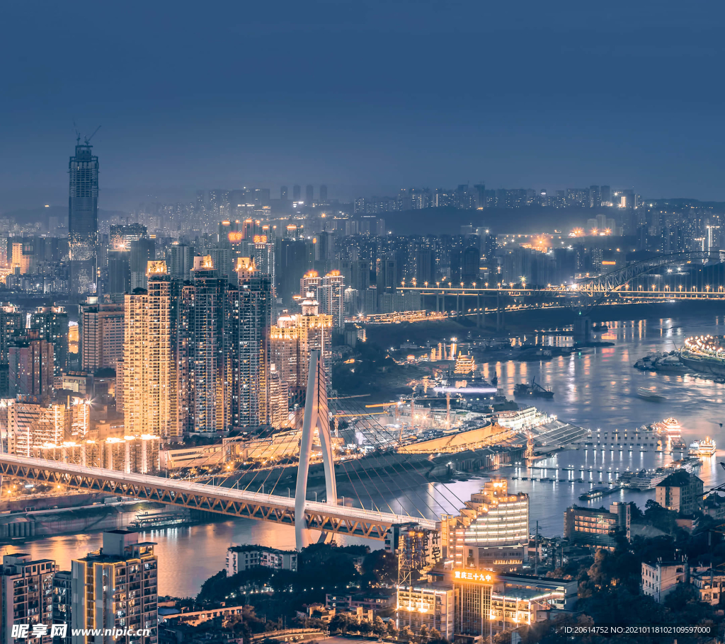 美丽的城市夜色风景